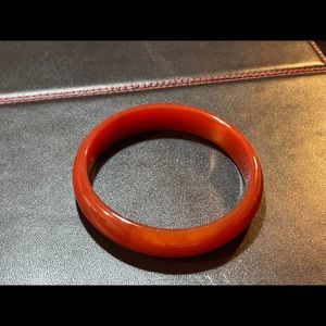 100% New! Red Agate Bangle Bracelet (65mm), 2.6inches